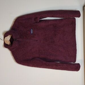 Patagonia Los Gatos 1/4 Zip Burgundy Fleece Pullover Size S